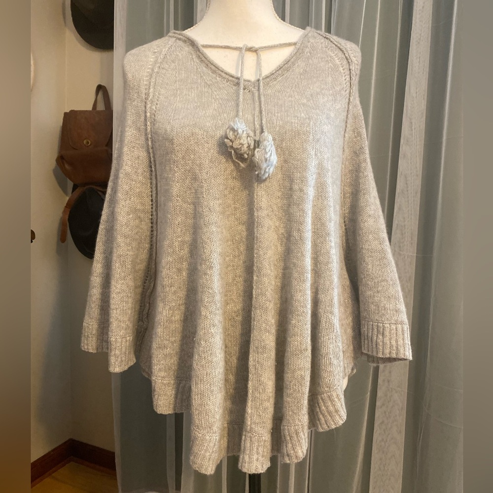 Calypso St Barth knit cashmere poncho sweater